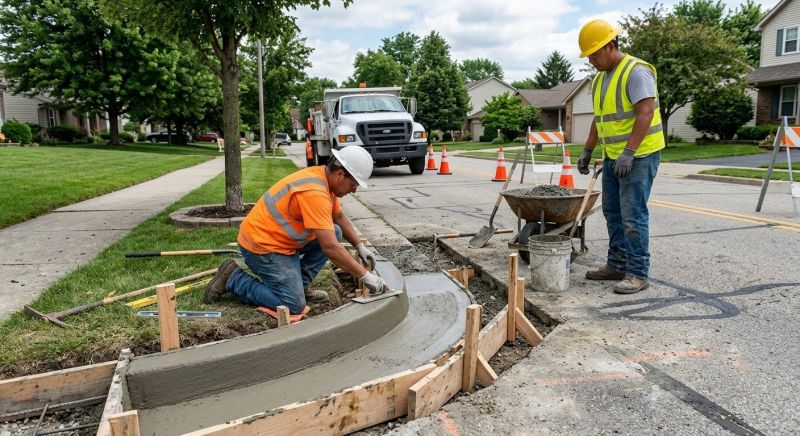 Concrete Curbing Repair in West Des Moines, IA