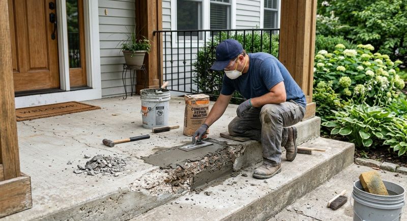 Concrete Porch Repair in Corpus Christi, TX