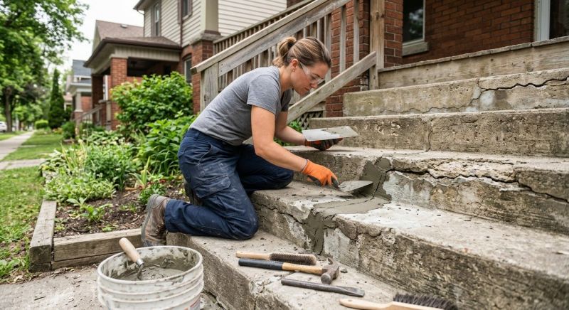 Concrete Stairs Repair in West Des Moines, IA