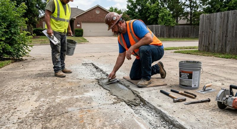 Cracked Concrete Repair in Des Moines, IA