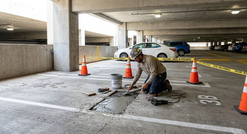 Parking Slab Repair in Des Moines, IA