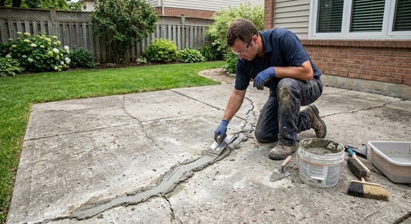 Cement Patio Repair in Albany, NY