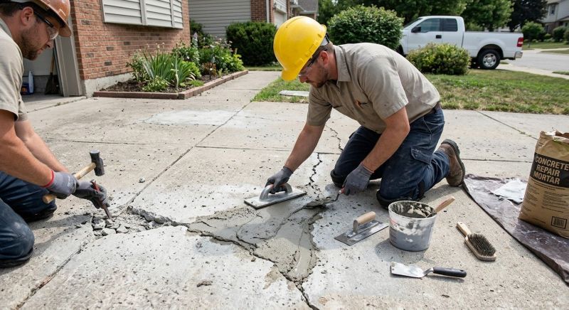 Chipped Concrete Repair in Corpus Christi, TX