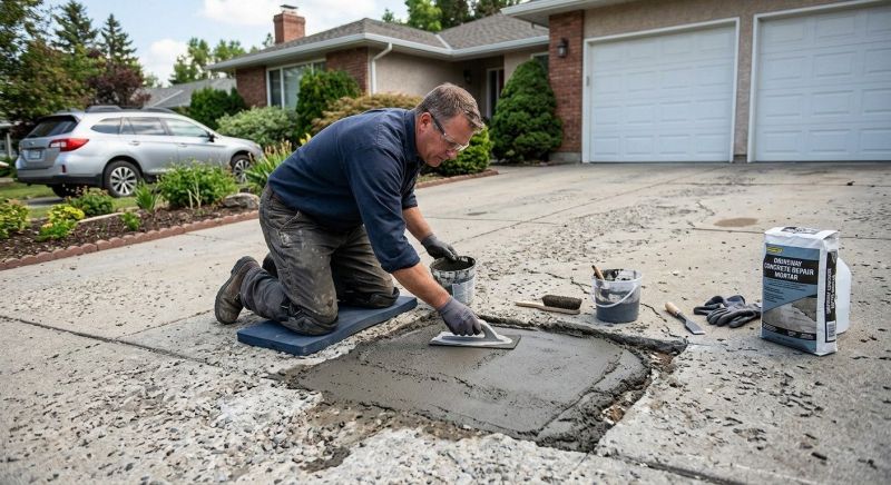 Concrete Driveway Patching in Corpus Christi, TX