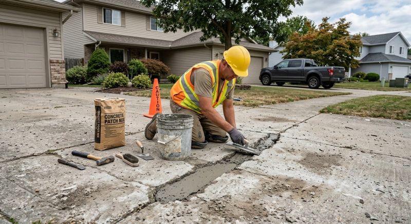 Concrete Driveway Repair in Des Moines, IA