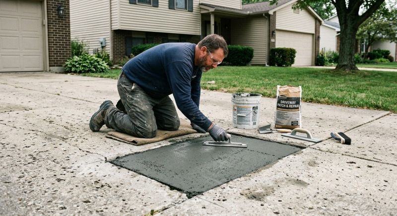 Concrete Driveway Repair in Des Moines, IA