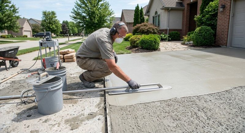 Concrete Driveway Resurfacing in Des Moines, IA