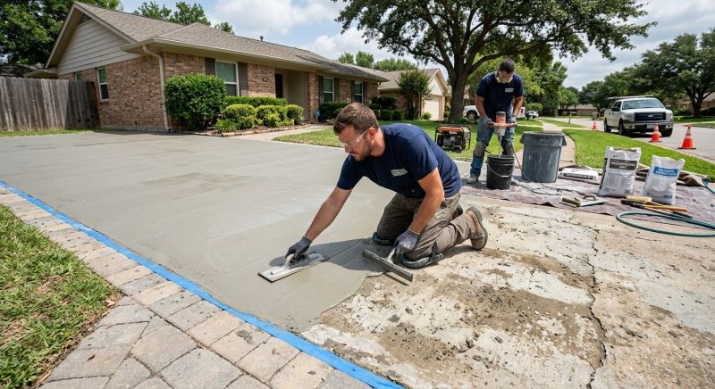 Concrete Driveway Resurfacing in West Des Moines, IA
