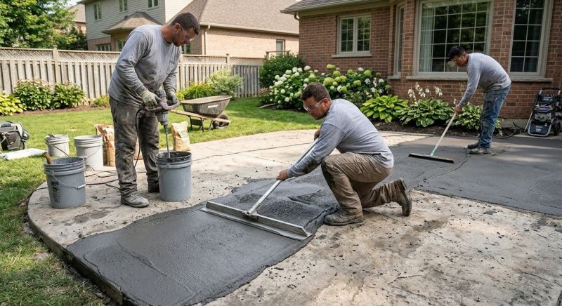 Concrete Patio Refinishing in Corpus Christi, TX