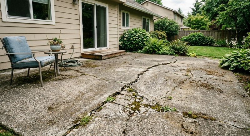 Concrete Patio Repair in West Des Moines, IA