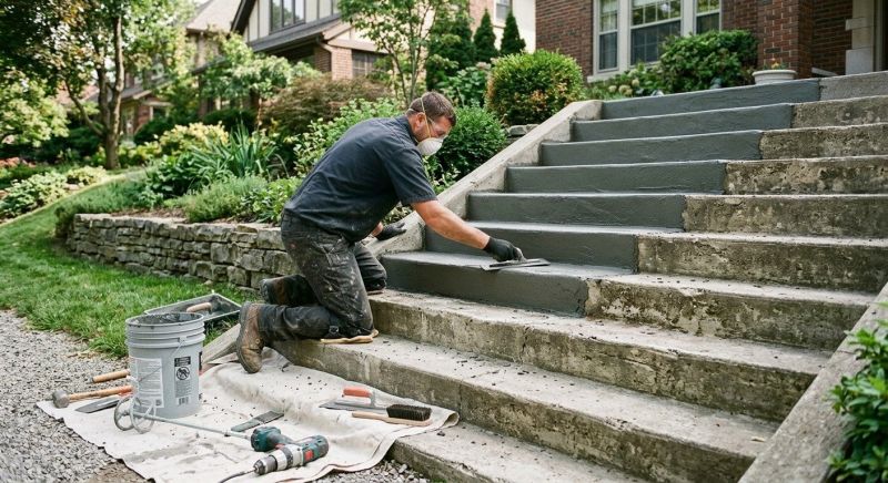 Concrete Stairs Resurfacing in West Des Moines, IA