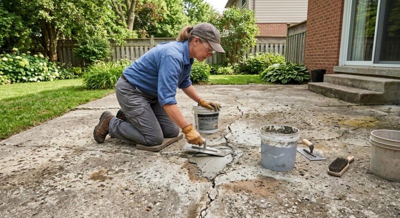 Patio Slab Repair in West Des Moines, IA